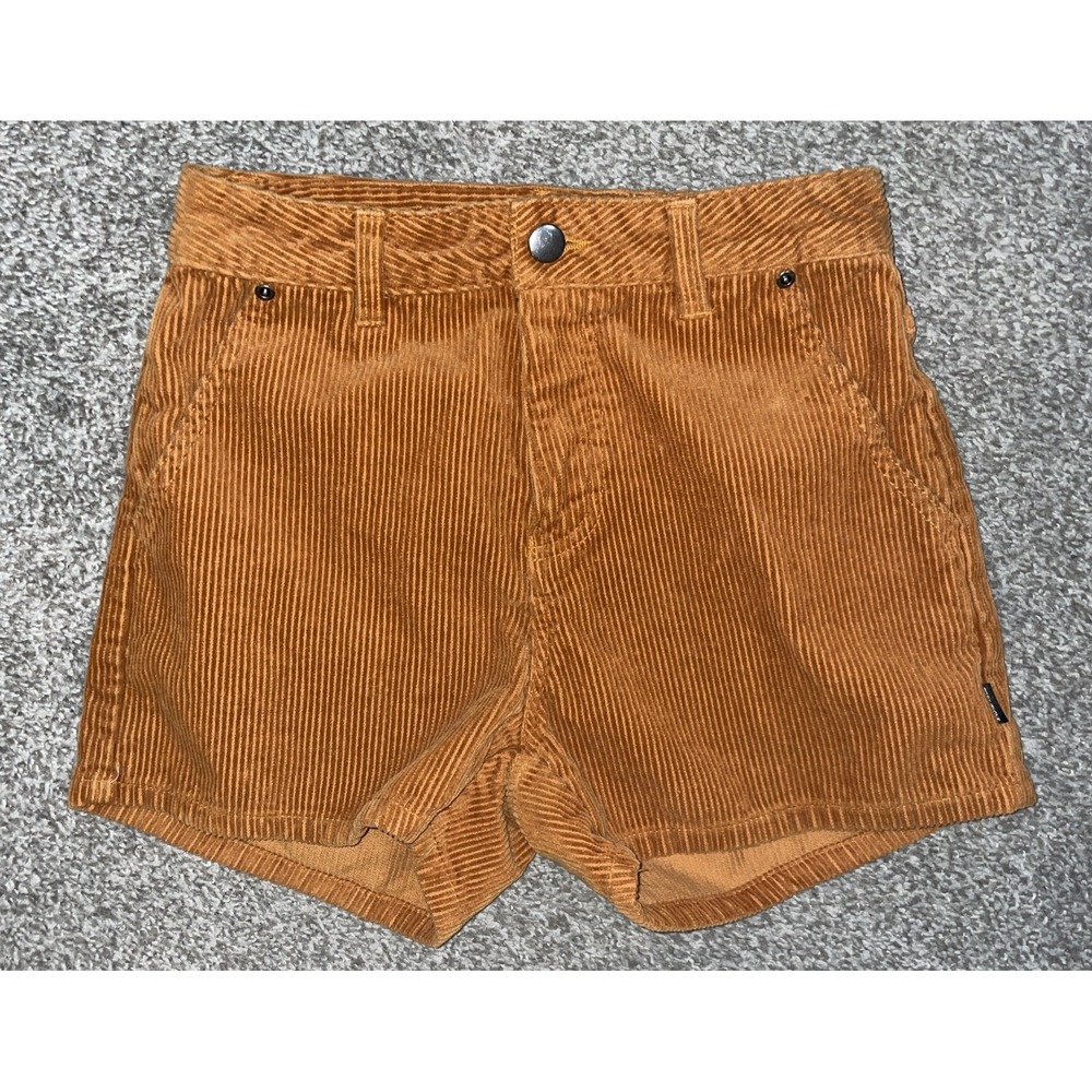 Body Glove Corduroy Shorts Sienna Brown Womens Juniors‎ Size 0 Y2K